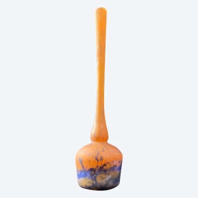 Vaso soliflore in pasta di vetro firmato LORRAIN