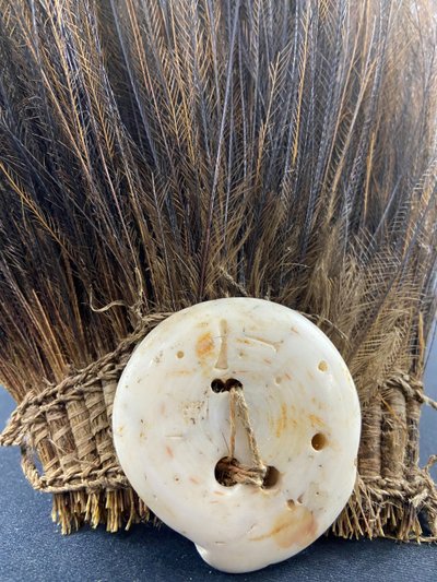 Asmat Sepik cassowary feather headdress Papua New Guinea