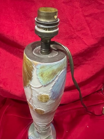 Important Lamp Base Pâte De Verre Clain Perrier Art Nouveau 1900