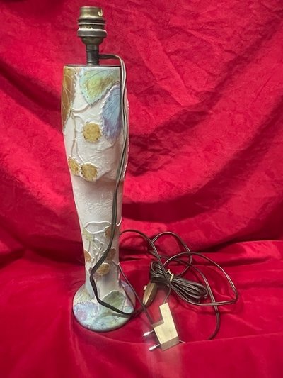 Important Lamp Base Pâte De Verre Clain Perrier Art Nouveau 1900
