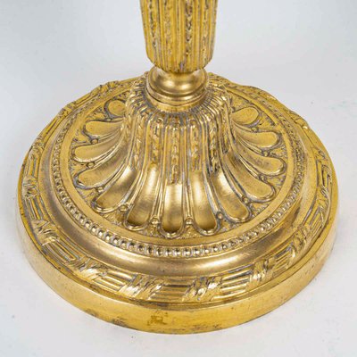 Pair of chiseled gilt bronze candlesticks Louis XVI period circa 1780