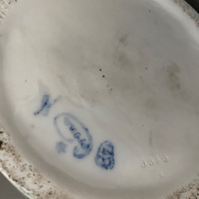 Coppia di vasi da paesaggio in porcellana Jaeger & Co Baviera Germania