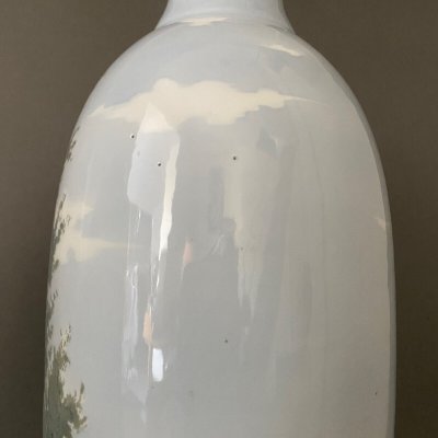 Coppia di vasi da paesaggio in porcellana Jaeger & Co Baviera Germania