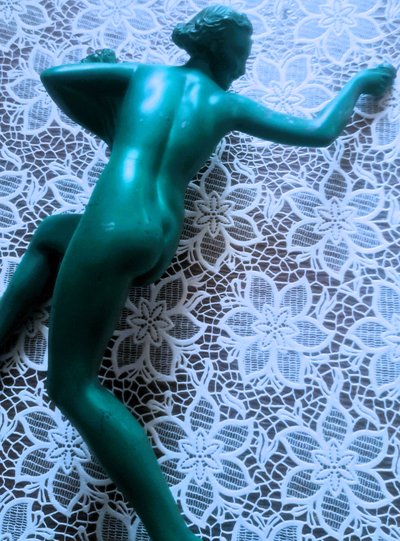 Scultura Art Déco Statuetta Fayral Pierre Le Faguays 1930