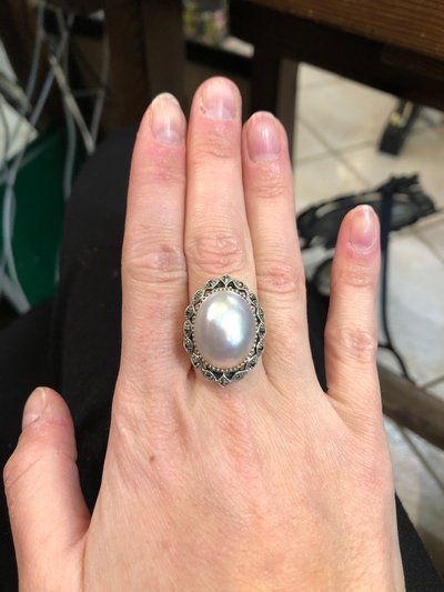 Bague Perle Mabé