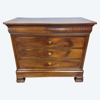 COMMODE LOUIS PHILIPPE en NOYER