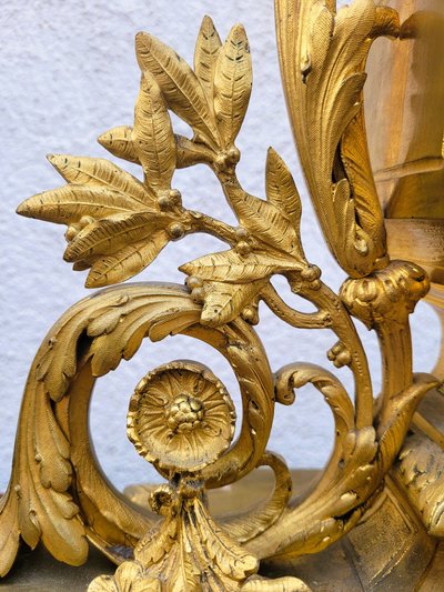 Pendule En Bronze Doré, Napoléon III, XIXème Siècle