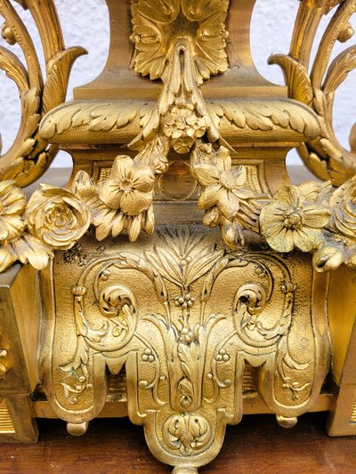 Pendule En Bronze Doré, Napoléon III, XIXème Siècle