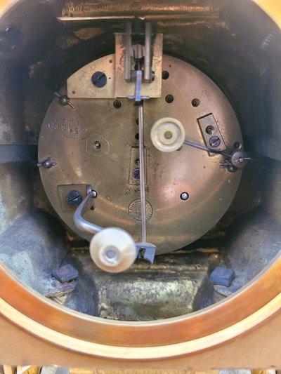 Pendule En Bronze Doré, Napoléon III, XIXème Siècle