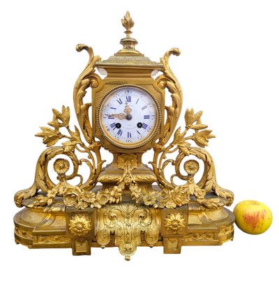 Pendule En Bronze Doré, Napoléon III, XIXème Siècle
