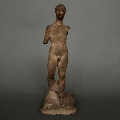 Plâtre d'atelier par Charles Filleul sujet masculin à l'Antique
