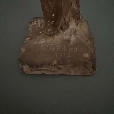 Plâtre d'atelier par Charles Filleul sujet masculin à l'Antique