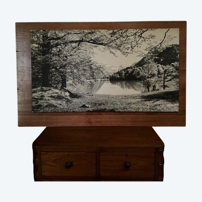 Foto su pannello di legno paesaggio montano