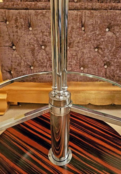 Luminaire Forming Pedestal Table, Italian Design 1960