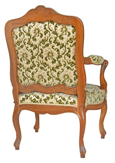 Paire de fauteuils cabriolet de style Louis XV 