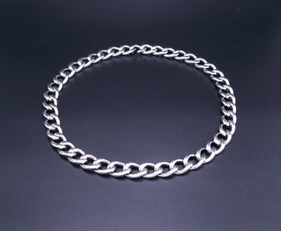 Silver Mesh Necklace, 98.1 Grams.