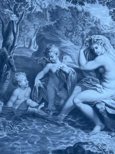 Ink drawing executed with a pen 19th century