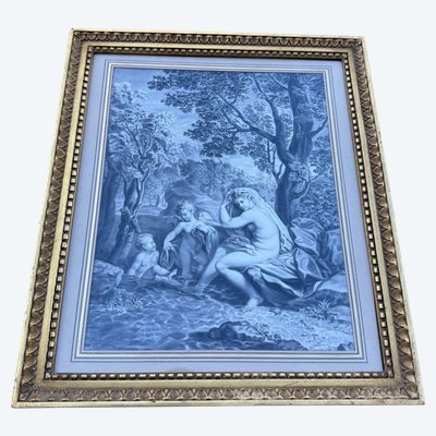 Ink drawing executed with a pen 19th century