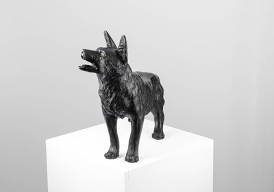 Okimono - Volpe - scultura in bronzo