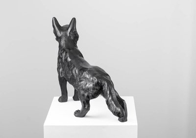 Okimono - Volpe - scultura in bronzo