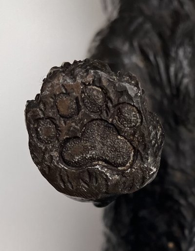 Okimono - Volpe - scultura in bronzo