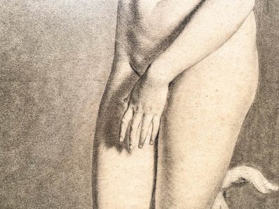 Venus von Medici - akademische Kohlezeichnung