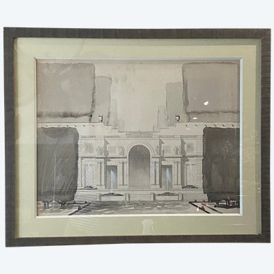 Elevation d'une facade, Mine de plomb