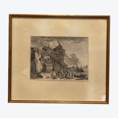 Landscape, Franz Edmund Weirotter, About 1760, Etching