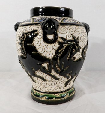  Vase en Céramique émaillée, Chine – 2ème partie XIXe 