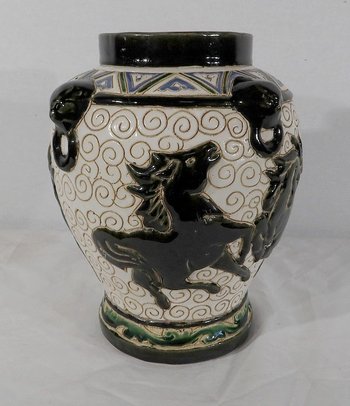  Vase en Céramique émaillée, Chine – 2ème partie XIXe 