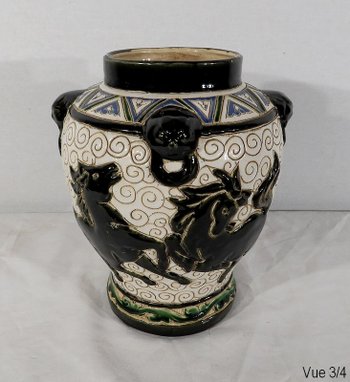  Vase en Céramique émaillée, Chine – 2ème partie XIXe 