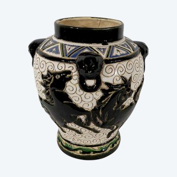  Vase en Céramique émaillée, Chine – 2ème partie XIXe 