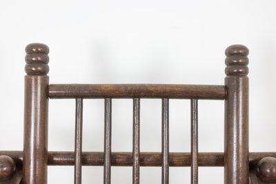 Charles Dudouyt. Brutalist style armchair in beech. 1960s.  LS6147609B