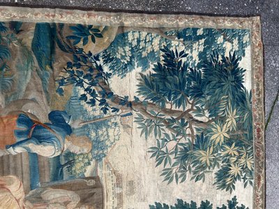 Tapestry from the Royal Aubusson Factory, 18th century - Gallant Scene.