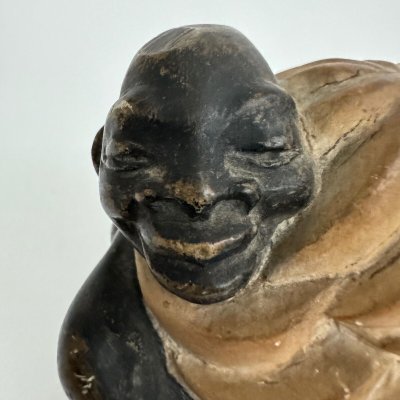 Scultura africanista 1930 soggetto femminile che tiene in mano un casco di banane