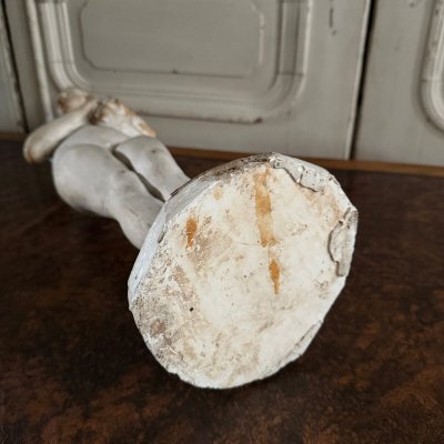 Statua in gesso da laboratorio di Charles Filleul soggetto femminile in scatola del XX secolo