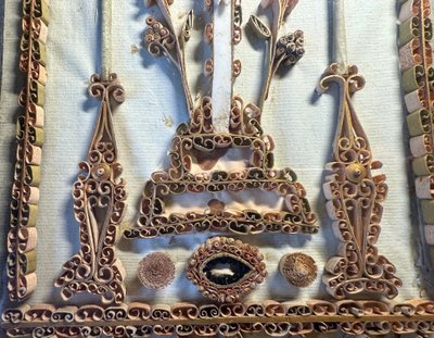 Reliquary Painting of Christ on the Cross - 19th Century