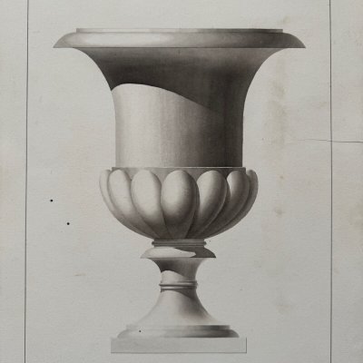 Wash Drawings Imperial School of Arts and Crafts of Angers by Lehuedé
