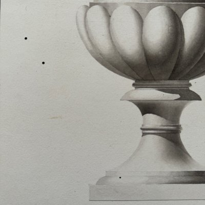 Wash Drawings Imperial School of Arts and Crafts of Angers by Lehuedé