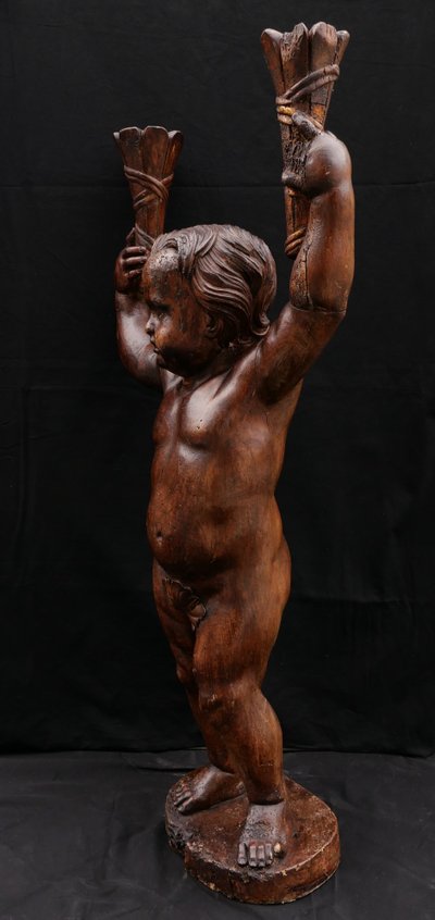 18th century FRENCH school, Torch-bearing Putto