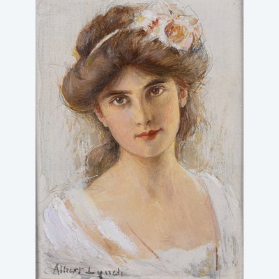 Albert Lynch (1860-1950) - Porträt einer Frau, um 1900
