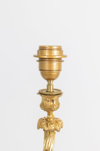 Bronze lamp representing a putti, marble base. Circa 1880. LS60321009G