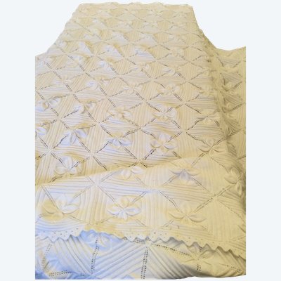 Couvre lit blanc 