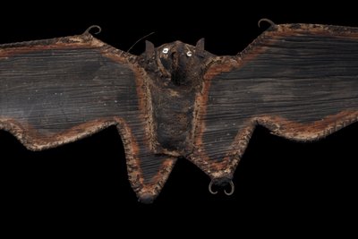 Flughund-Fledermaus, Stammeskunst, Ozeanische Kunst, Rindenfigur, Papua Neuguinea, Ozeanien