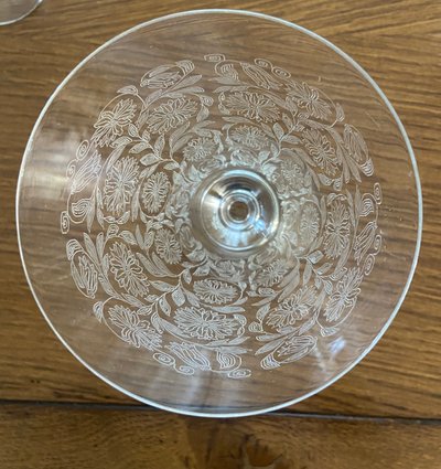 Service en  Cristal gravé 