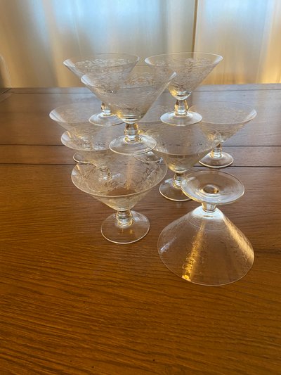 Service en  Cristal gravé 