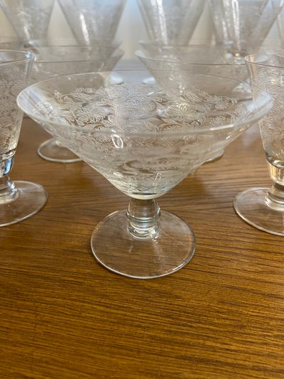 Service en  Cristal gravé 
