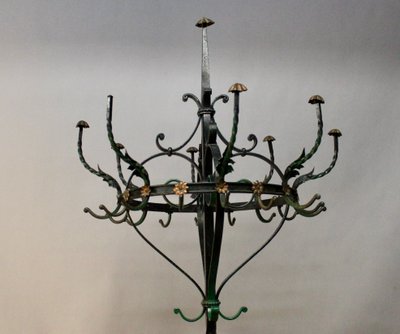 Porte Manteau Et Porte Parapluie En Fer Forgé Polychrome 