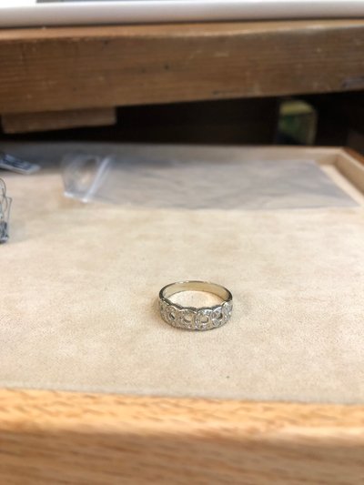 Bague croisée diamants