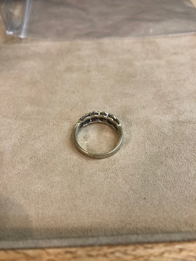 Bague croisée diamants